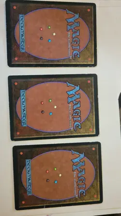Magic The Gathering Set Of 3 Dark Ritual. All 3 Slightly Off Center - Image 2
