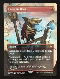 1x MTG Galvanic Blast (Borderless, Foil) - Special Guests (SPG) (DFT) #90 - Image 1