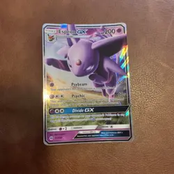 Pokemon Espeon GX TCG Sun & Moon Base Set Holo Ultra Rare Card 61/149 - Image 1