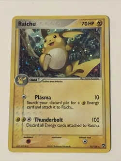 2007 Pokemon Raichu Power Keepers Rare Holo 12/108 HP - Image 1