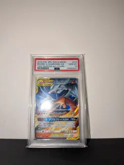 POKEMON JAPANESE TAG TEAM GX ALL STARS 016 RESHIRAM & CHARIZARD GX PSA 10 - Image 1