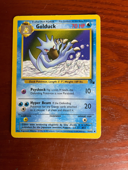Pokemon Golduck 35/62 SINGLE USED EXCELLENT CONDITION SEE PHOTOS - Image 1