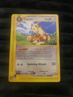 Pokemon TCG Furret 48/147 Aquapolis Regular Uncommon Non Holo - MP - Image 1