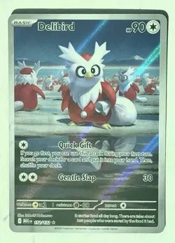 Delibird Pokemon TCG Mega Evolutions 152/132 Illustration Rare (MINT) - Image 3