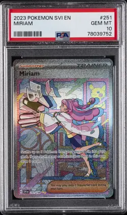 2023 POKEMON SVI EN-SCARLET & VIOLET SPECIAL ILLUSTRATION RARE MIRIAM PSA 10 - Image 1