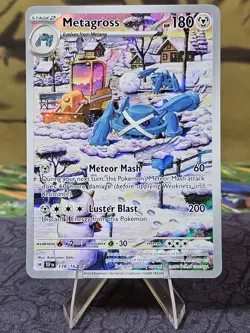 Pokemon TCG Metagross 178/162 Temporal Forces Holo Illustration Rare - DENTED - Image 1
