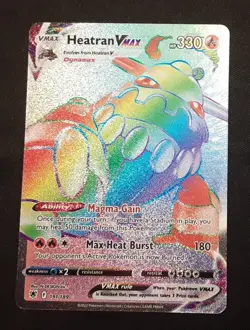 Heatran VMAX (Secret) 191/189 Astral Radiance Holo Rare Pokemon TCG NM - Image 1