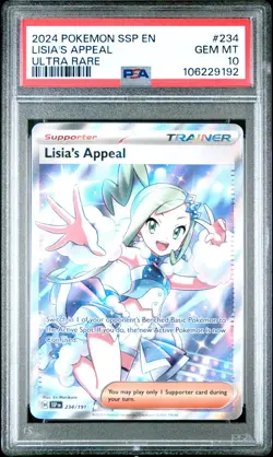 Pokemon Lisia's Appeal 234/191 Surging Sparks PSA 10 GEM MINT - Image 1