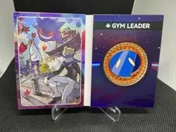 Eif/Elf Pokemon Origin Season 2 Johto Morty Gym Badge ft. Gengar Bifold Case Hit - Image 1