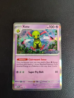 Pokemon TCG - Xatu SVP059 Prerelease Paradox Rift Stamped STAFF Holo Promo - Image 1