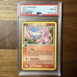 2007 POKEMON POP SERIES 5 #3 MEW PSA 8 - Image 1