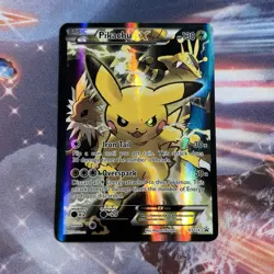 Pikachu EX - XY124 Black Star Promo Alternate Art Pokemon - LP - Image 1