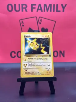 Pikachu 4 WB Stamped Pokemon The First Movie Black Star Promo HP - Image 1