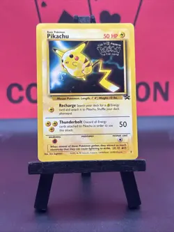 Pikachu 4 WB Stamped Pokemon The First Movie Black Star Promo HP - Image 2