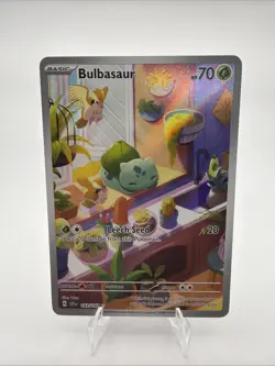Pokemon TCG Bulbasaur Illustration Rare Stellar Crown #143/142 NM Condition - Image 1