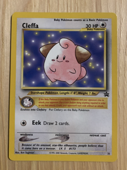 2001 CLEFFA BLACK STAR PROMO #31 POKEMON TCG NM - Image 1