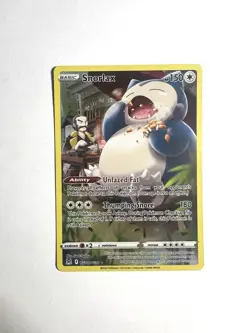 Pokemon TCG Snorlax Lost Origin Trainer Gallery Ultra Rare TG10/TG30 Near Mint - Image 1