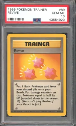 REVIVE #89 PSA 10 1999 POKEMON Base Set Unlimited WOTC - Image 1