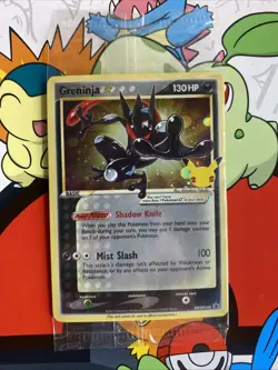 Greninja Gold Star Holo Promo SWSH144 Celebrations Black Star Pokemon SEALED - Image 1