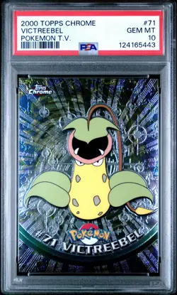 2000 TOPPS CHROME POKEMON T.V. #71 VICTREEBEL PSA 10 - Image 1