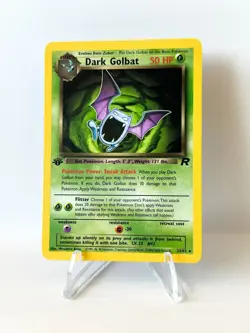 Dark Golbat 24/82 Pokemon Card TCG Team Rocket 1st Edition Non Holo Rare LP - Image 1
