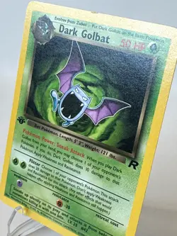 Dark Golbat 24/82 Pokemon Card TCG Team Rocket 1st Edition Non Holo Rare LP - Image 5