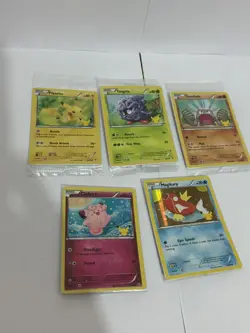 Pokemon TCG - set of 5 20th Anniversary Promo Cards (Generations) MINT SEALED - Image 1