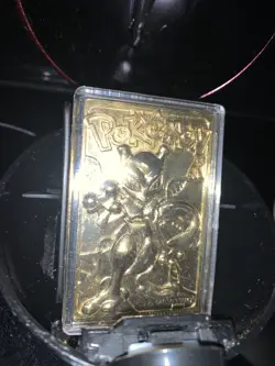 Pokemon Special Edition 23 Karat Gold Plated Trading Card Mewtwo Nintendo - Image 1