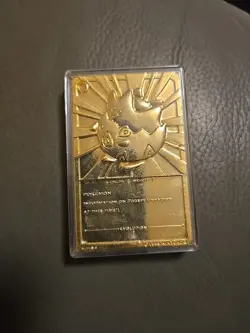 1999 pokemon Special edition 23k gold plated trading card TOGEPI - Image 4