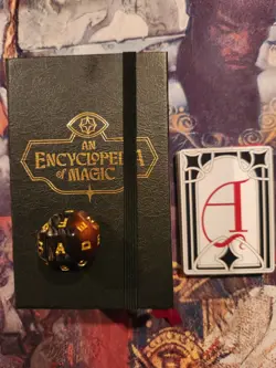 Encyclopedia Secret Lair D26 Die, Book, And Alphabet Cards MTG - Image 1