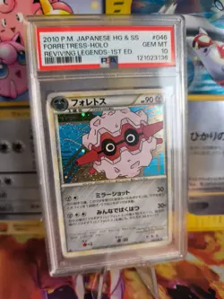 Pokemon Card Forretress Reviving Legends Undaunted Hgss Holo Japanese PSA 10 - Image 1