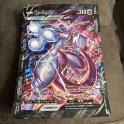 Mewtwo V Union Card SWSH161 Black Star Promo Pokemon Jumbo LP - Image 1