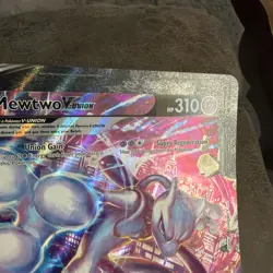Mewtwo V Union Card SWSH161 Black Star Promo Pokemon Jumbo LP - Image 3