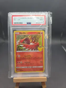 Pokemon TCG Ho-Oh Celebrations Holo Rare Card 001/025 PSA 9 - Image 1