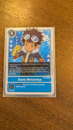 X1 Davis Motomiya BT3-093 R - Digimon Trading Card Game Card - Image 3