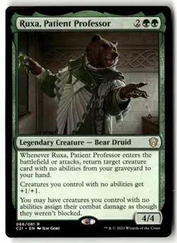 MTG - Ruxa, Patient Professor 66 Regular NM Commander 2021 - Image 1