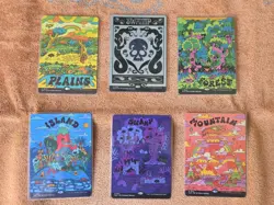 Flower Power Lands MTG Secret Lair Non Foil W/ Bonus Basic Swamp - Image 1