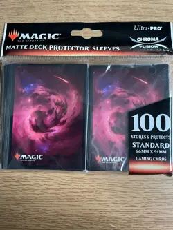MTG Magic The Gathering 100 Matte Deck Protector Sleeves - Mountain (NEW/SEALED) - Image 1