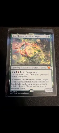 MTG Go-Shintai of Life's Origin Commander: Kamigawa: Neon Dynasty Plus 5 Shrines - Image 1