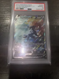 Pokemon Hisuian Samurott V Crown Zenith Galarian Gallery Alt Art #GG51 PSA 10 - Image 3