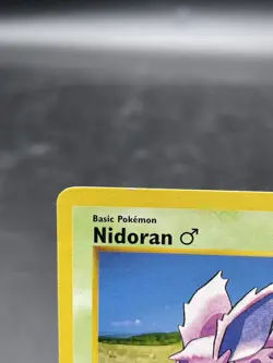 Pokemon SHADOWLESS Base Set COMMON Nidoran 55/102 - LP See Pics - Image 2