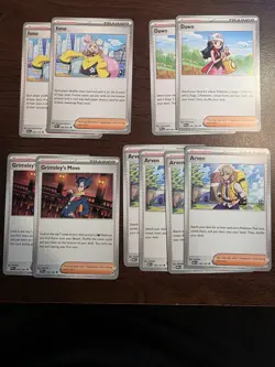 Pokemon Trainers - Fantasmal flames/ obsidian flames/ paldean fates - Lot Of 10 - Image 1