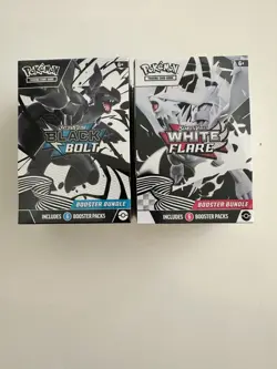 Pokemon Black Bolt White Flare Lot: Binders, Bundles, Poster, Stickers & Victini - Image 4