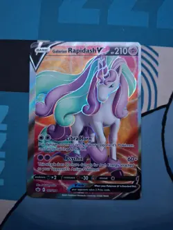 Galarian Rapidash V Full Art 167/198 Chilling Reign Pokemon TCG - Image 1