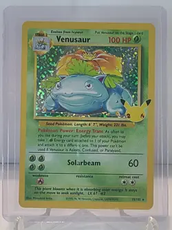 Venusaur 15/102 Celebrations Classic Collection Holo Rare Pokemon TCG. - Image 1