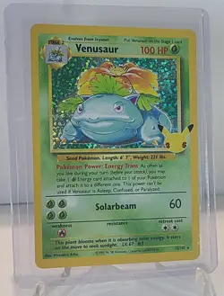 Venusaur 15/102 Celebrations Classic Collection Holo Rare Pokemon TCG. - Image 3