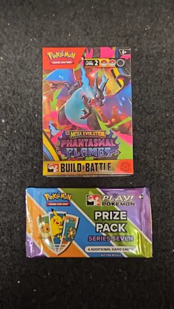 POKEMON MEGA EVOLUTION PHANTASMAL FLAMES BUILD AND BATTLE + SERIES 7 PRIZE PACK - Image 1