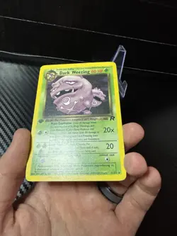 Dark Weezing 31/82 Team Rocket Regular Rare Pokemon TCG Vintage - Image 4