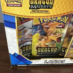 Pokemon Dragon Majesty Latios Pin Collection Factory Sealed Sun & Moon - Image 2