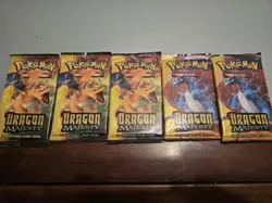 Pokemon Dragon Majesty Booster Set Of 5 Sealed Packs - Image 1
